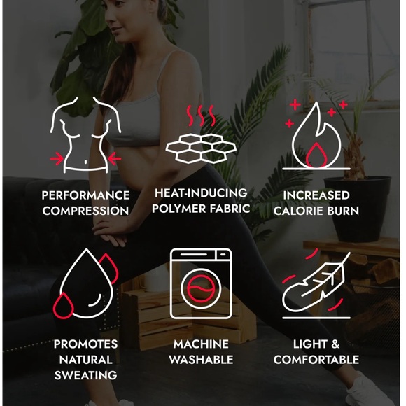 Sweat Shaper Training Tights New Without Tag - Picture 4 of 5